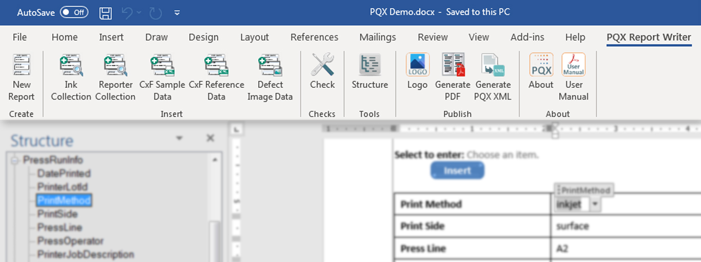 PQX Writer and MSWord